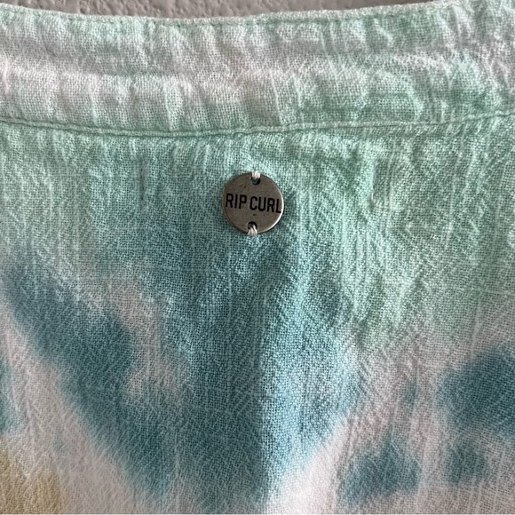 Rip Curl Gauzy Ombre Tie Dye Beachy Coastal Boho Top Large - Picture 4 of 5